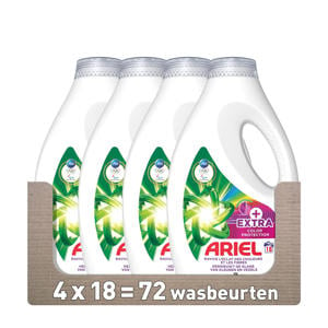 Wehkamp Ariel vloeibaar wasmiddel +Extra kleurbescherming - 4 x 18 wasbeurten - 72 wasbeurten aanbieding