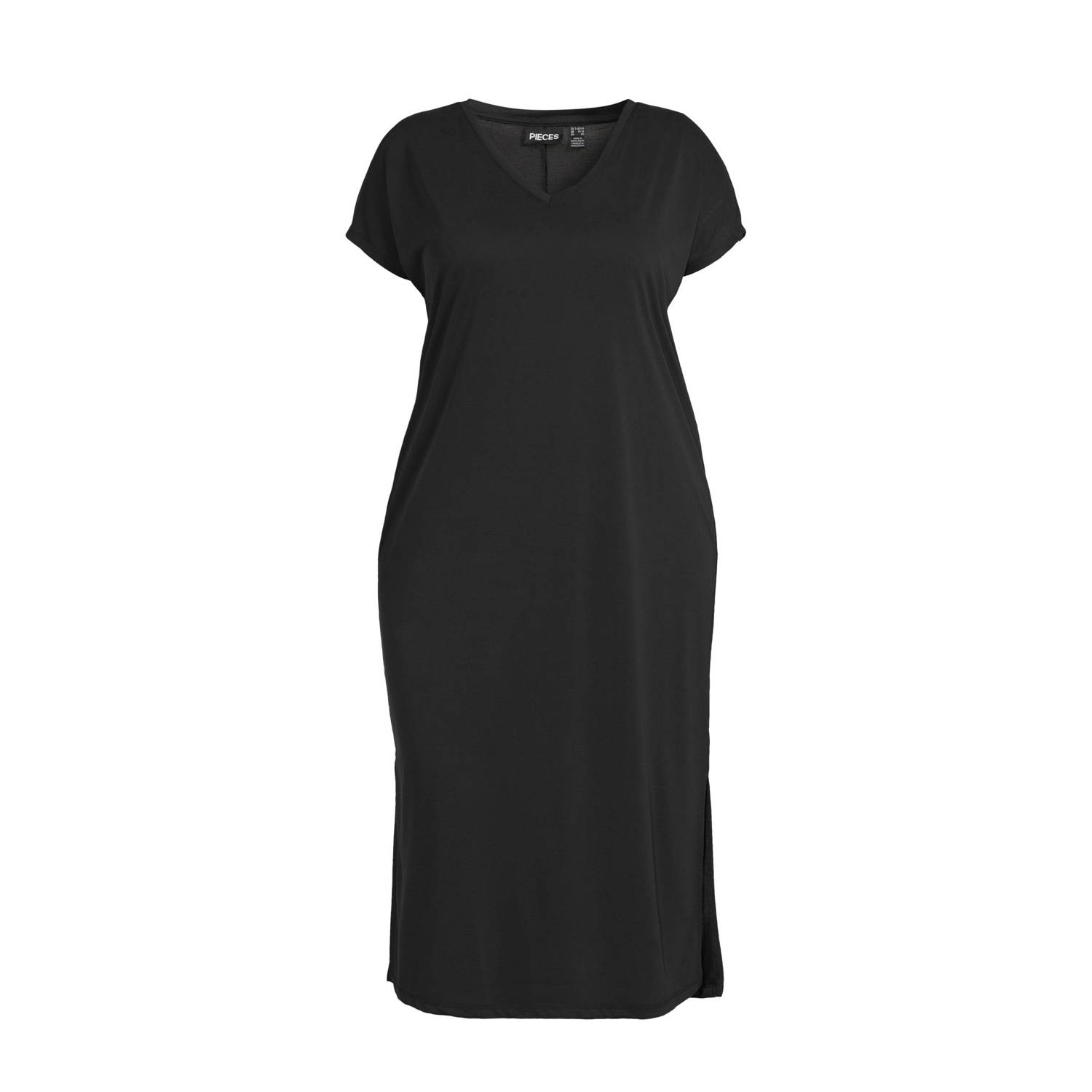 PIECES Curve T-shirtjurk zwart