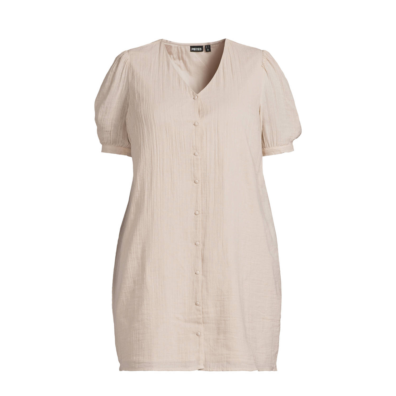 PIECES Curve jurk PCMASTINA zand