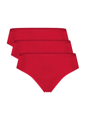 string Lola met bamboe (set van 3) rood