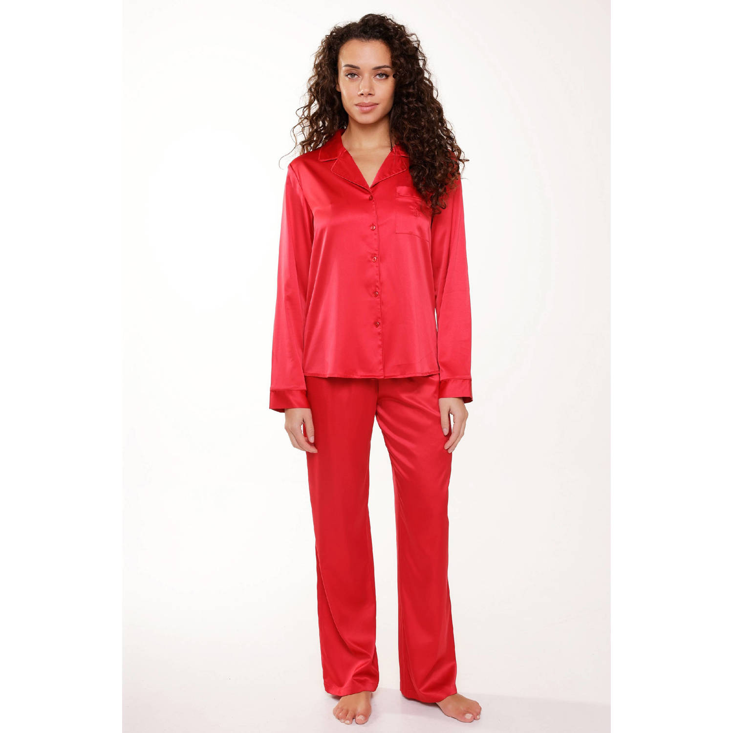 LingaDore satijnen pyjama rood