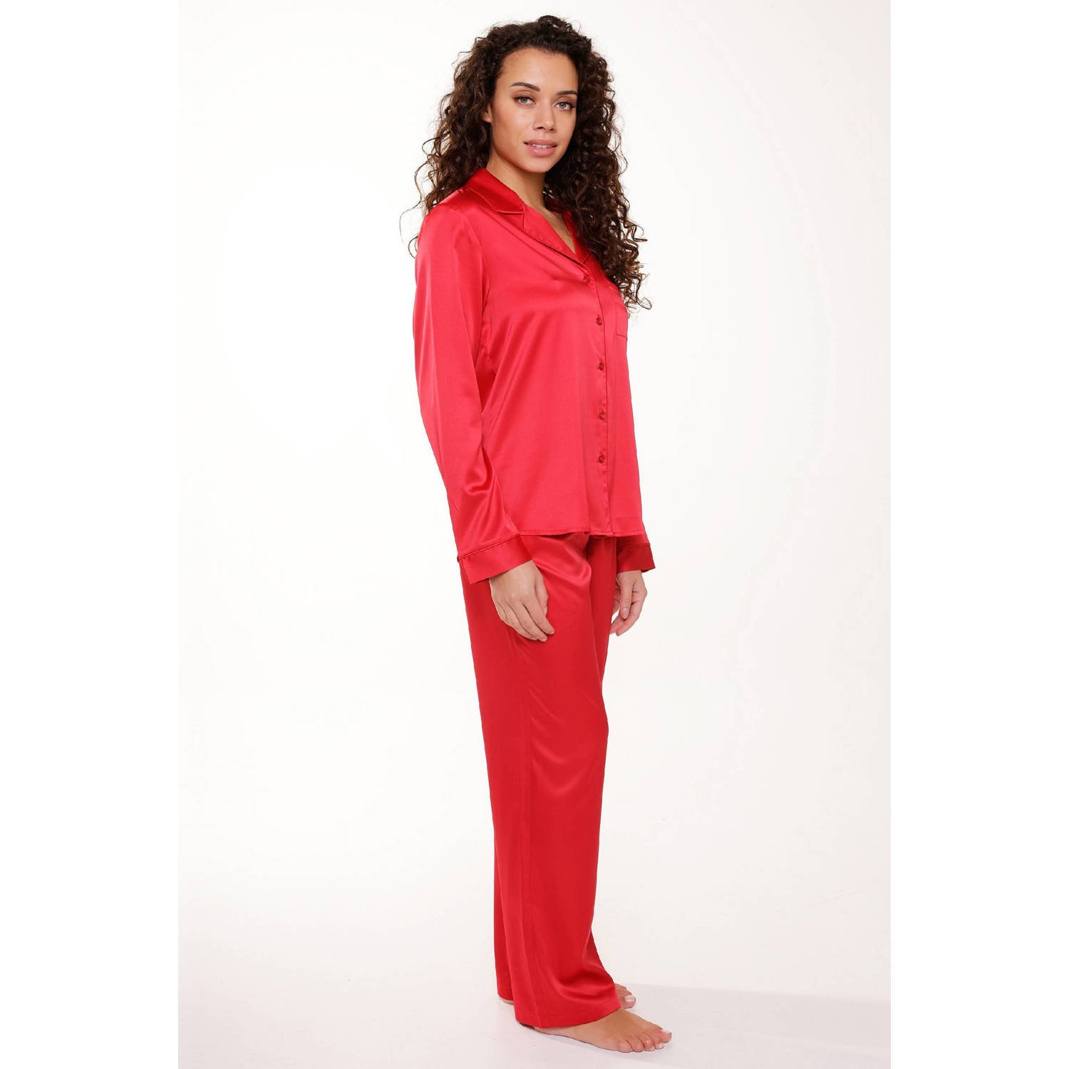 LingaDore satijnen pyjama rood