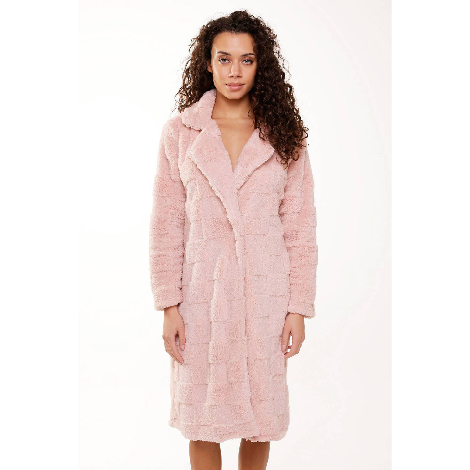 LingaDore fleece badjas roze