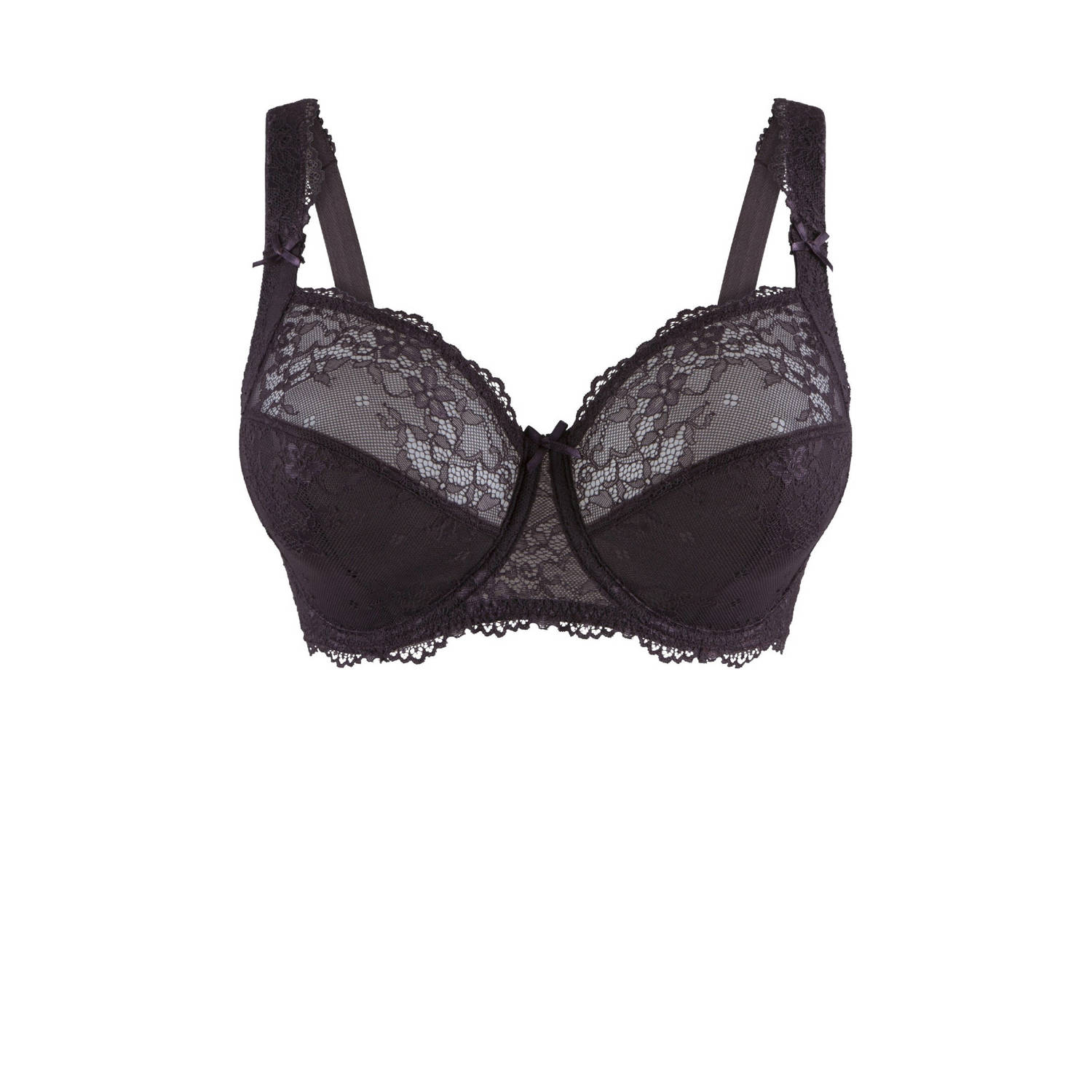 LingaDore niet-voorgevormde beugelbh Daily Full Coverage Lace donkerbruin