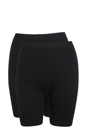 seamless short (set van 2) zwart