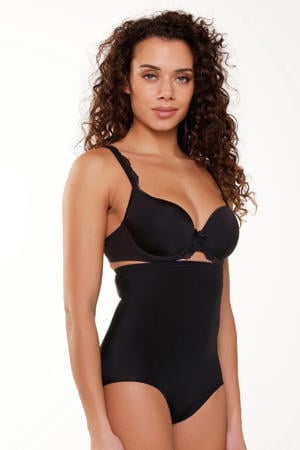 seamless high waist corrigerende slip zwart