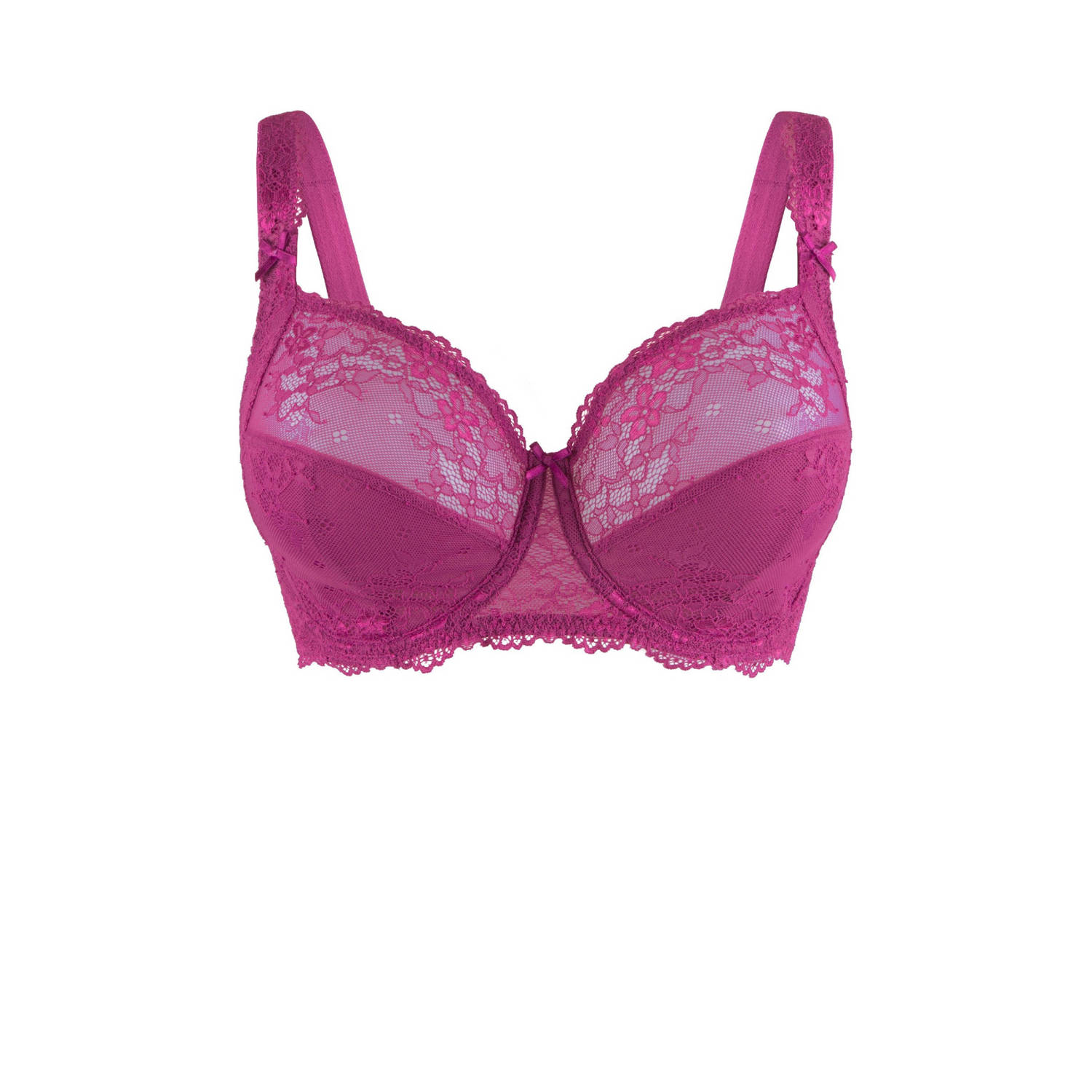 LingaDore niet-voorgevormde beugelbh Daily Full Coverage Lace fuchsia
