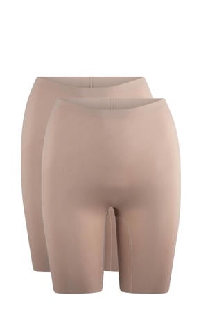 seamless short (set van 2) lichtbeige