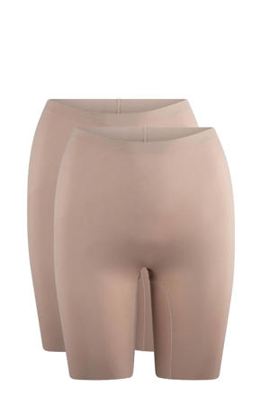 seamless short (set van 2) lichtbeige