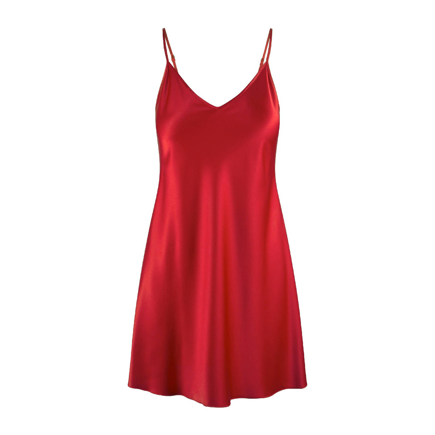 LingaDore satijnen slipdress Daily rood