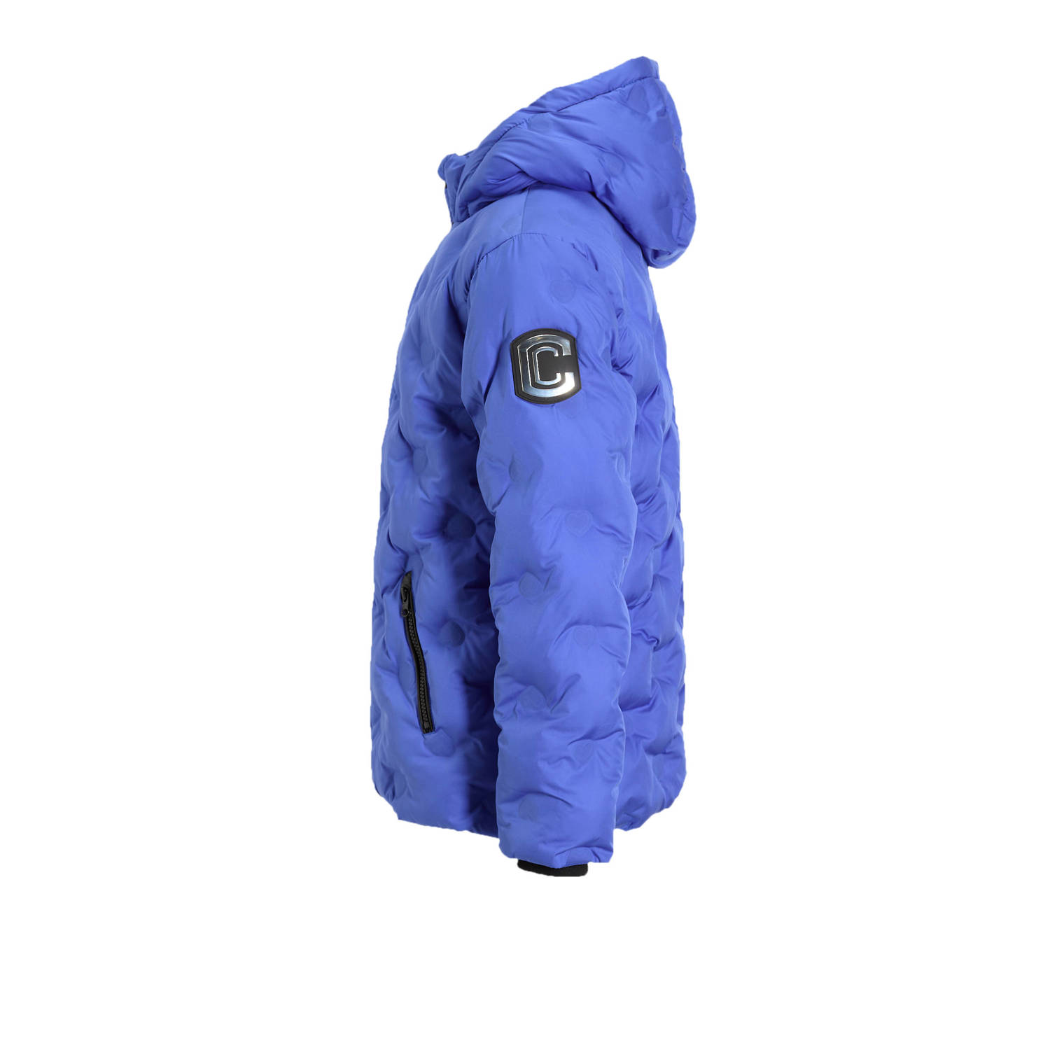 Coolcat Puffer Winterjas Jennifer met 3D Hartjes Paars