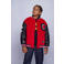Coolcat baseball jacket met logo rood/zwart