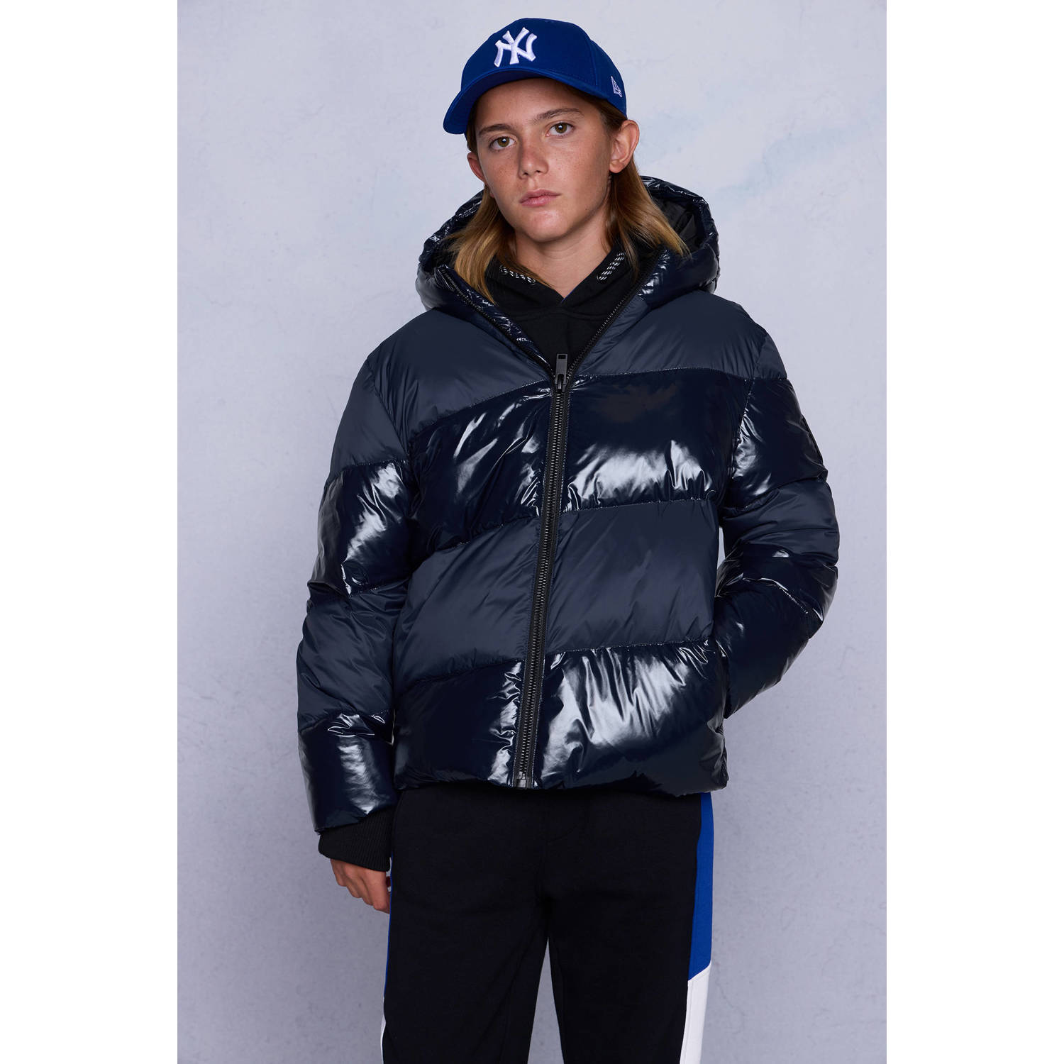 Coolcat Winterjas Justin donkerblauw