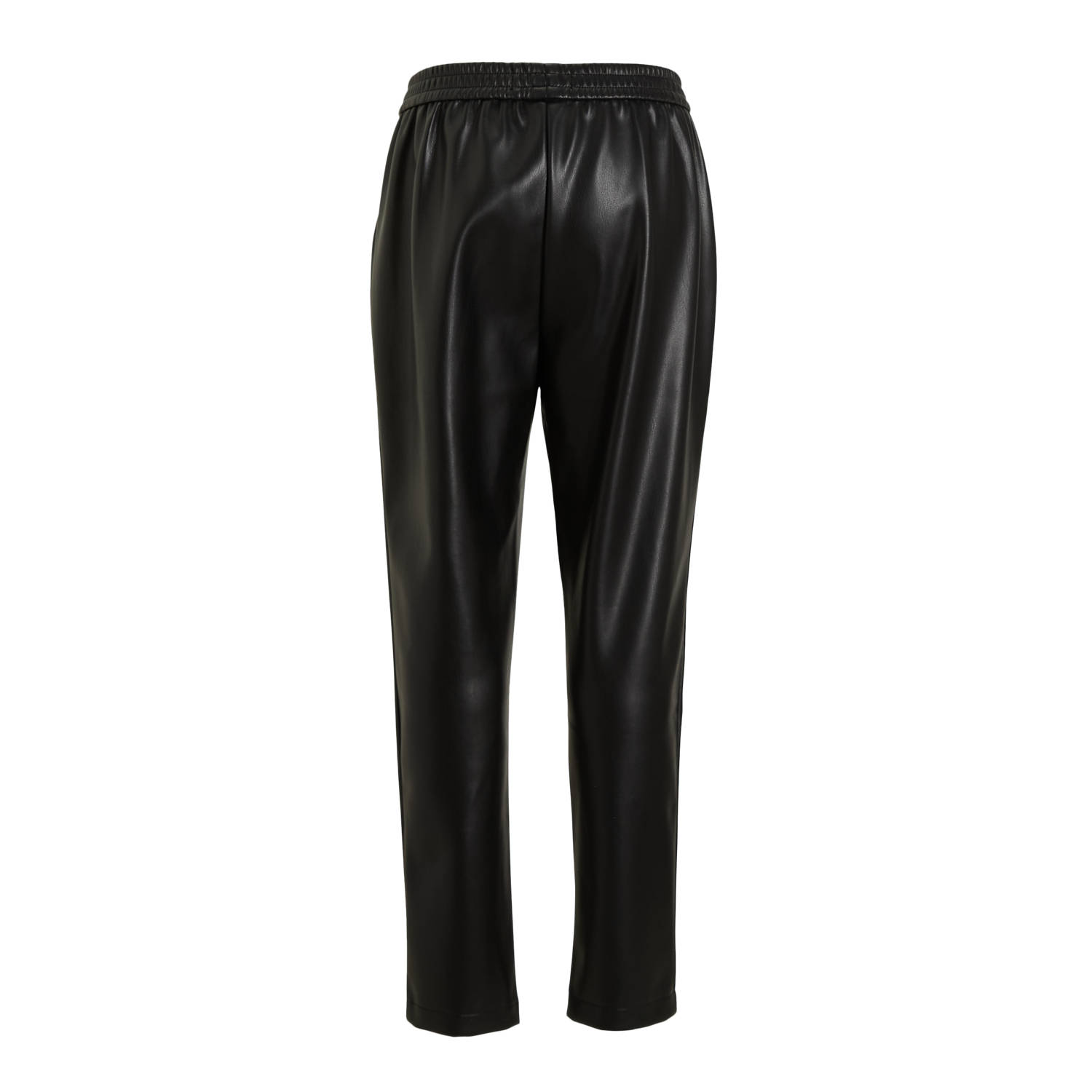 anytime Joggingbroek imitatieleer zwart