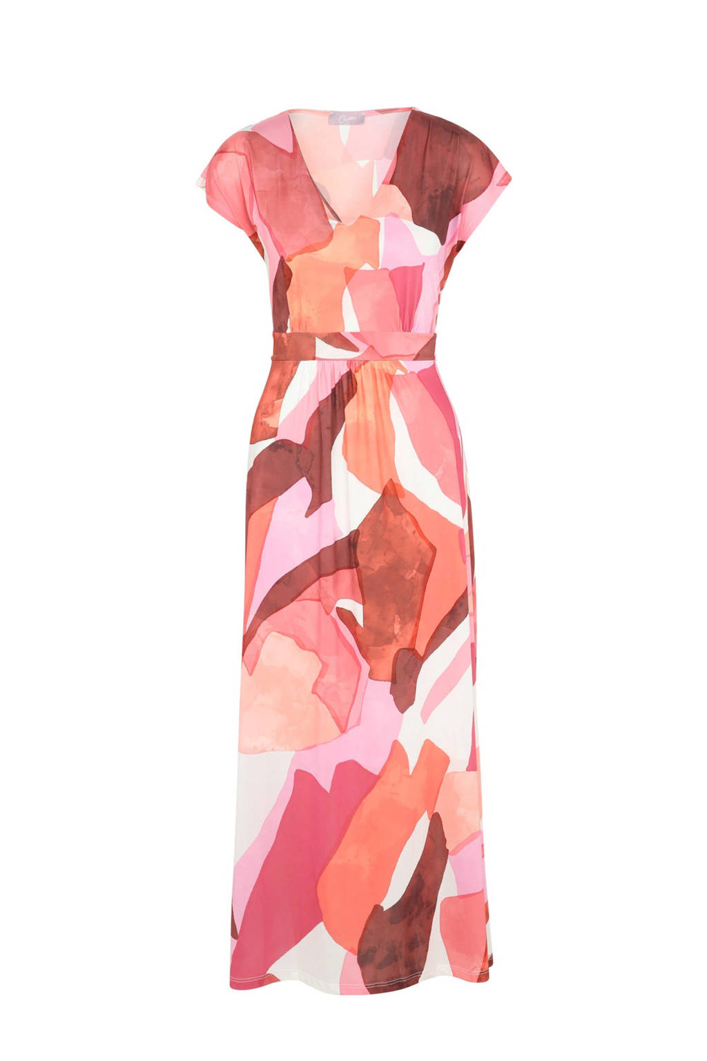 Cassis jurk met all over print en ceintuur multi wehkamp