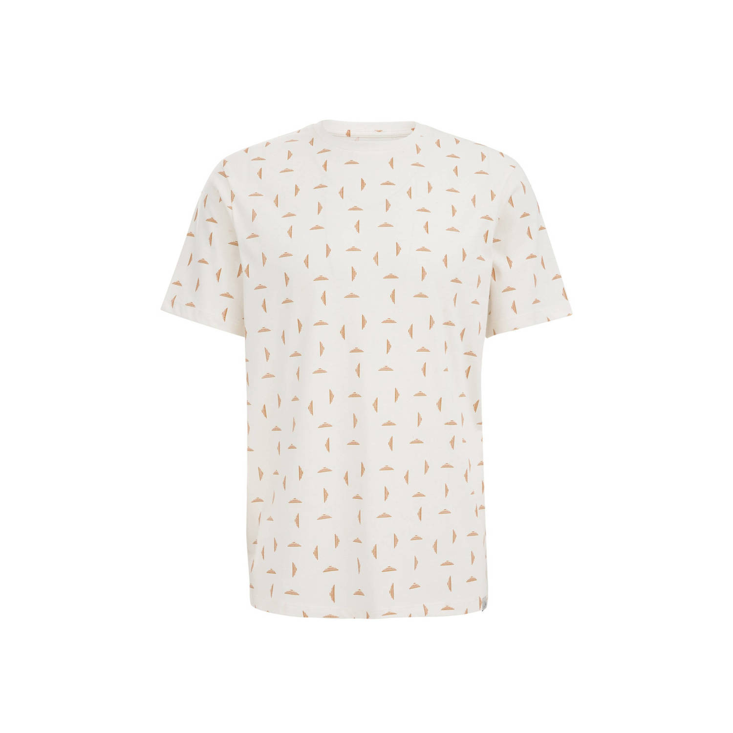 WE Fashion T-shirt met all over print new ivory