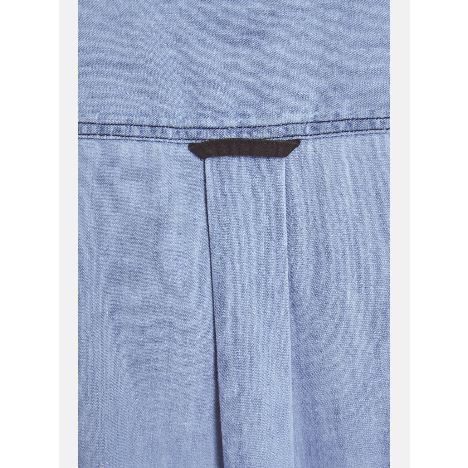 Jan Vanderstorm casual overhemd blauw