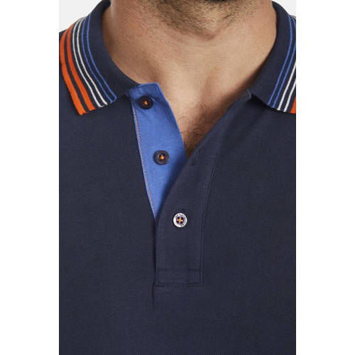 Jan Vanderstorm loose polo VOLKBERT Plus Size donkerblauw afbeelding