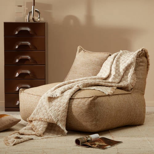 NOUS Living plaid Rassau (170x130 cm) - crème/zand