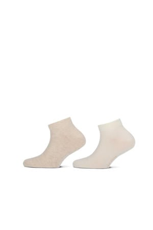 sneakersokken - beige (set van 2)