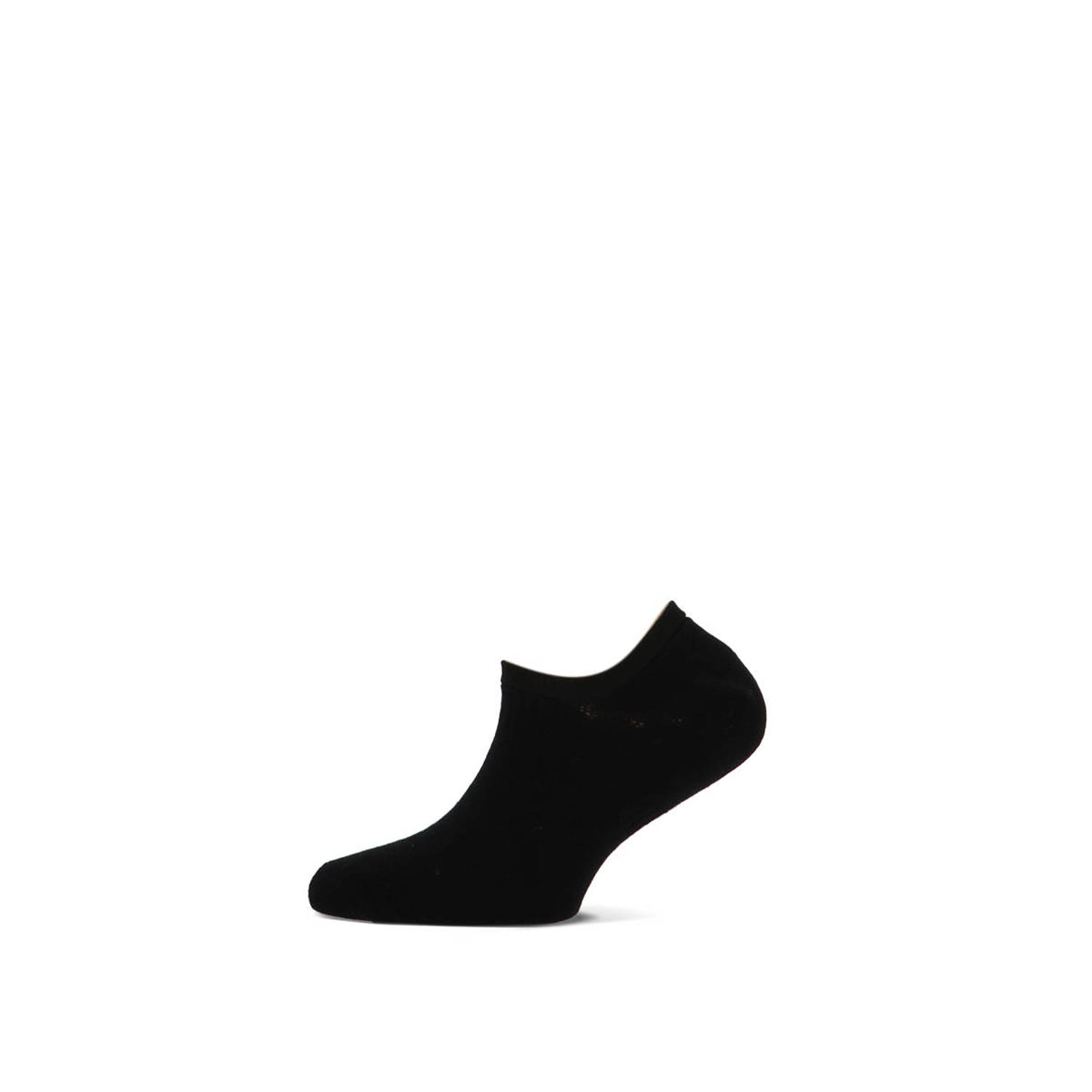 Yellow Moon invisible sneaker sokken set van 2 zwart
