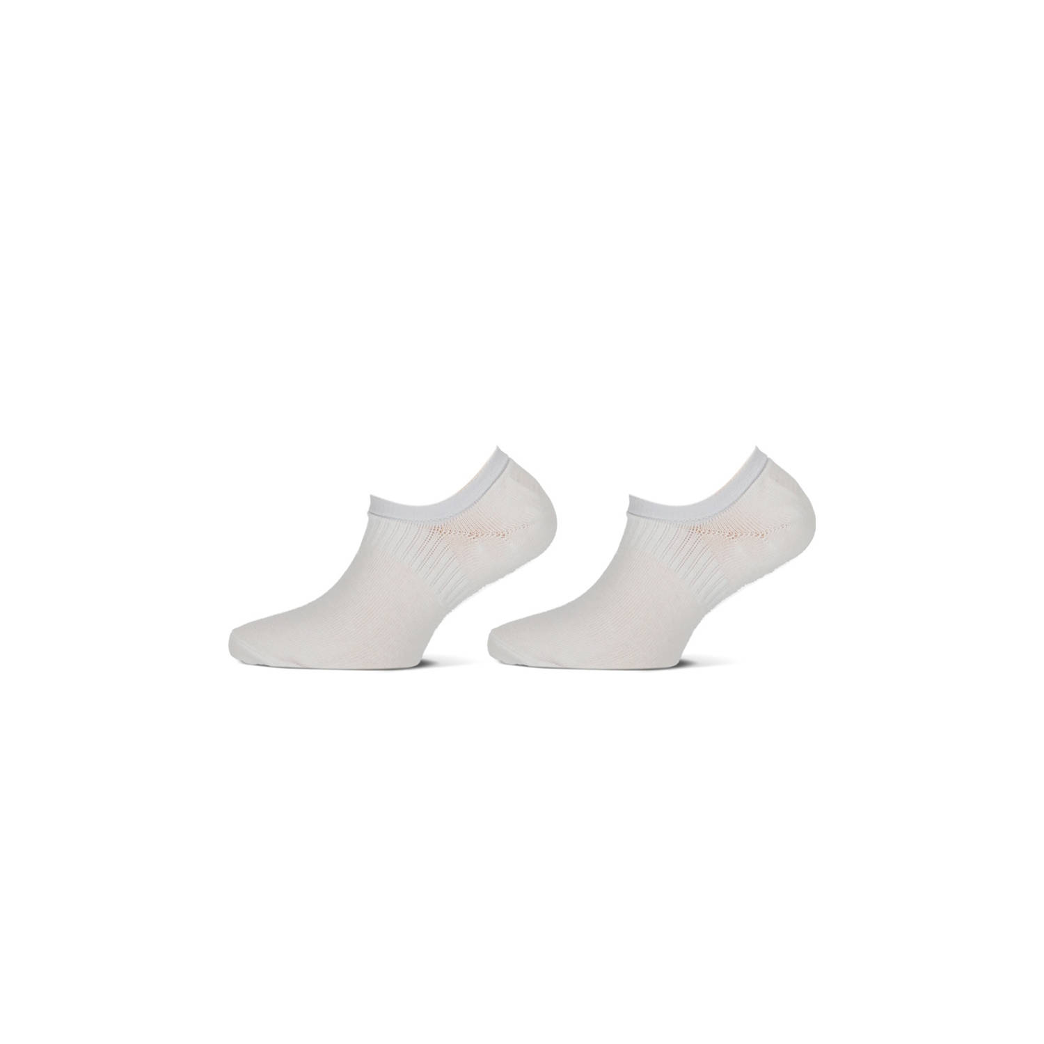 Yellow Moon invisible sneaker sokken- set van 2 wit