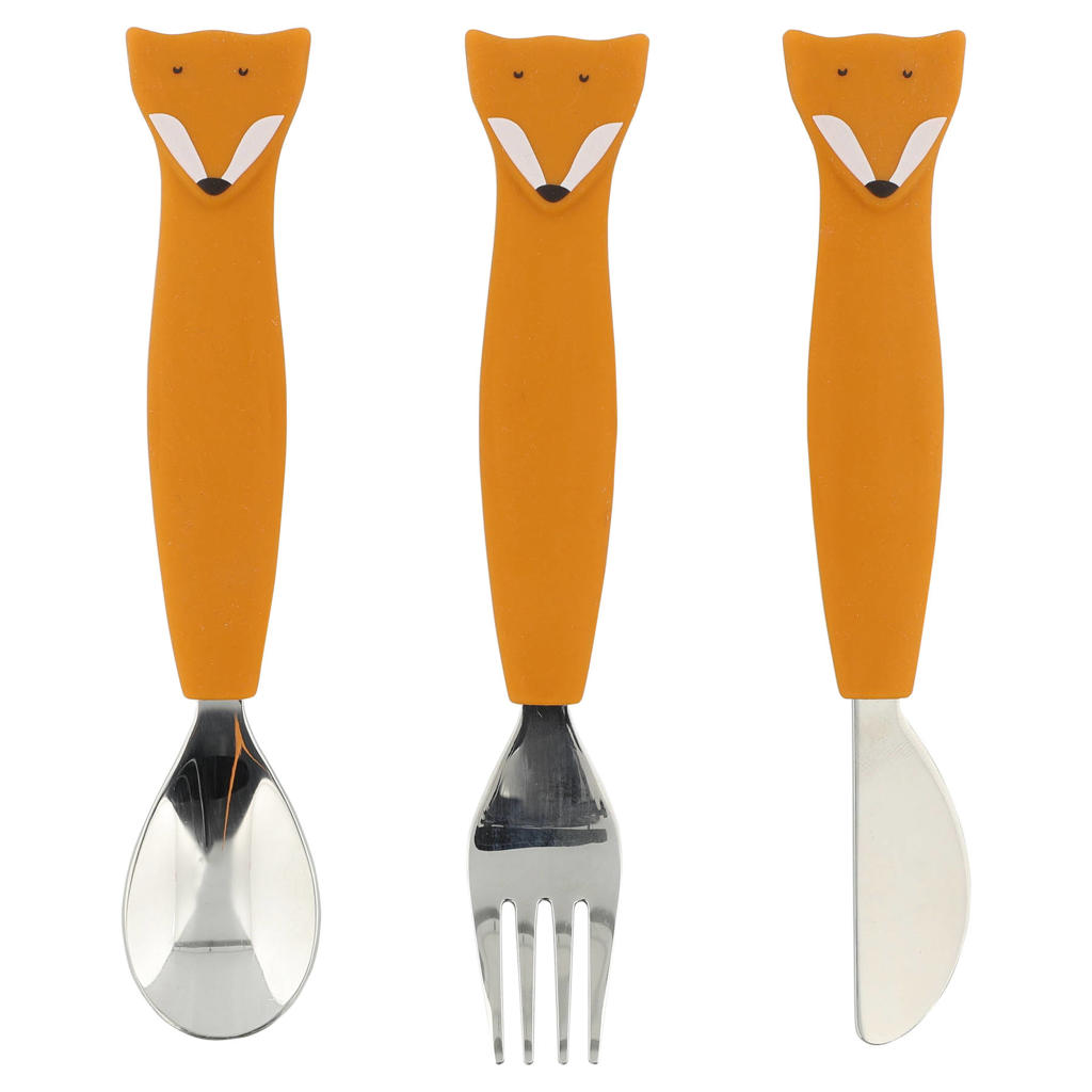 Trixie kinderbestek Mr. Fox oranje