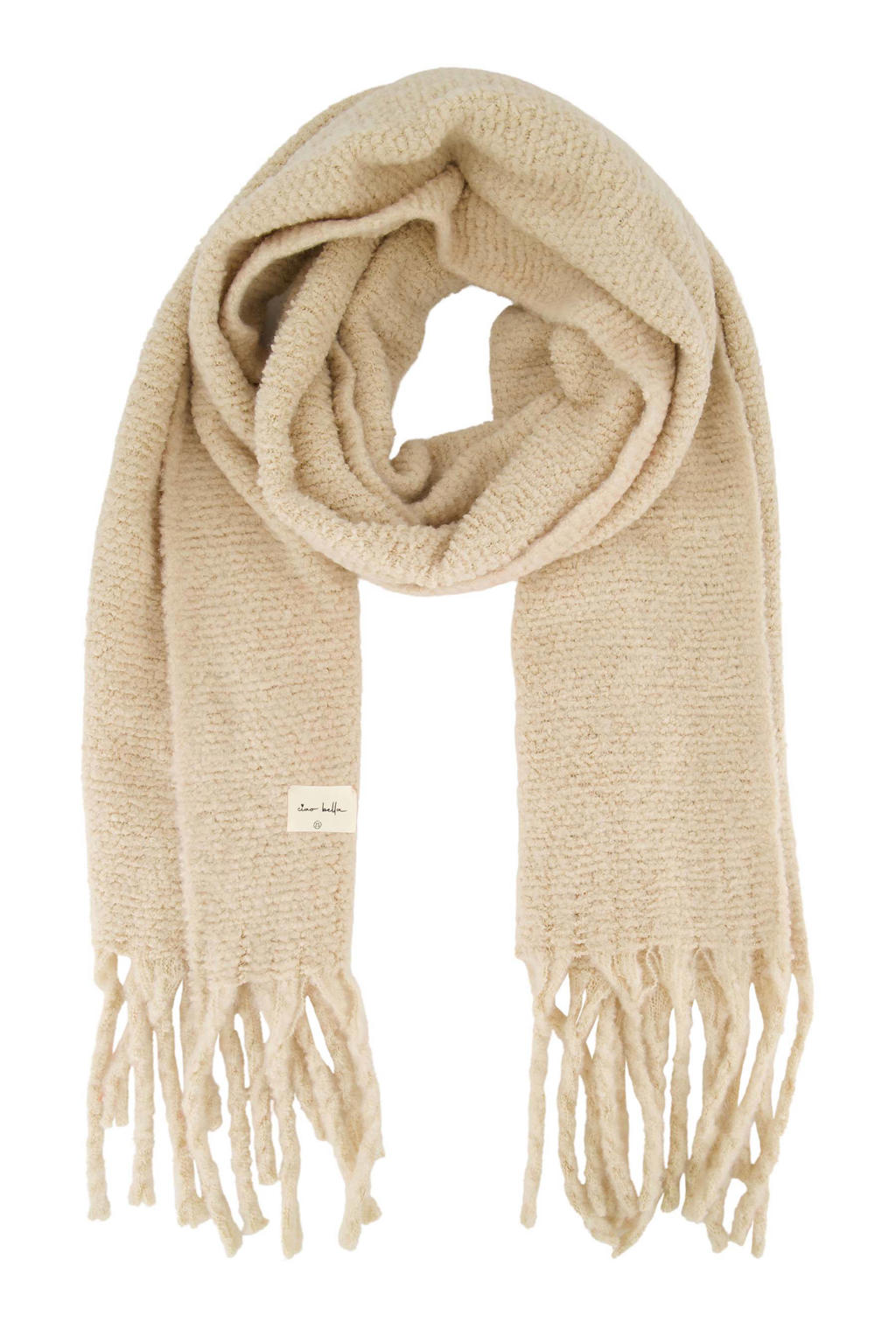 Zusss sjaal met franjes beige