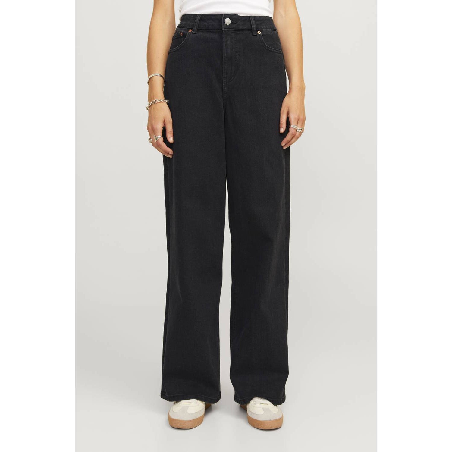 JJXX high waist wide leg jeans black denim