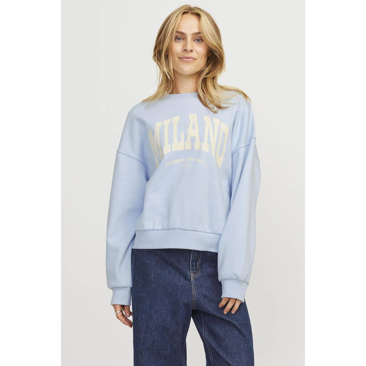 Jack & jones Merle Crew Sweatshirt Blauw Blue Dames