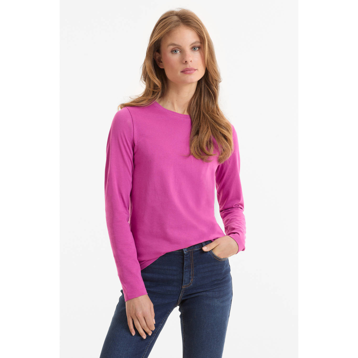 Anytime longsleeve T-shirt magenta