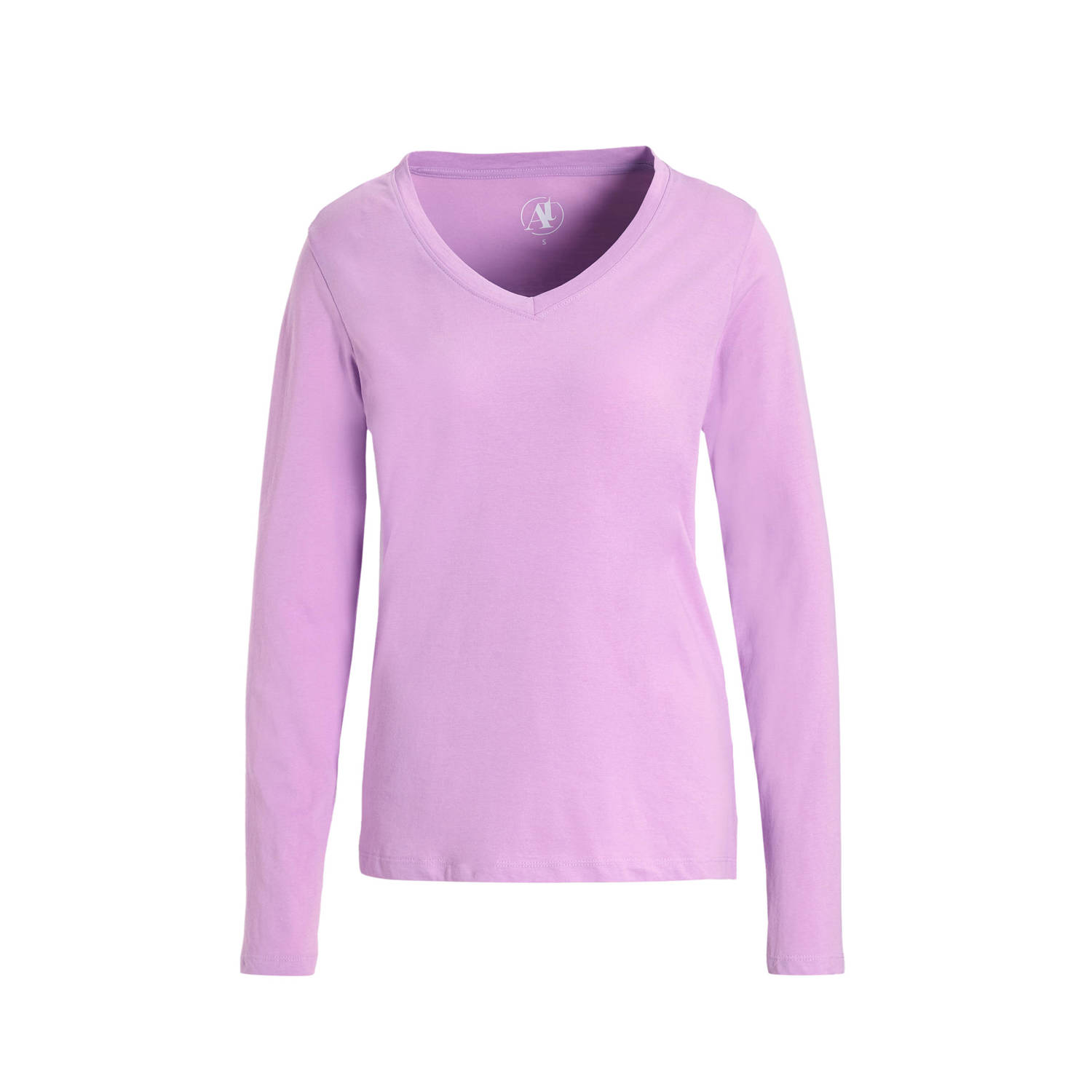 Anytime longsleeve T-shirt lichtpaars