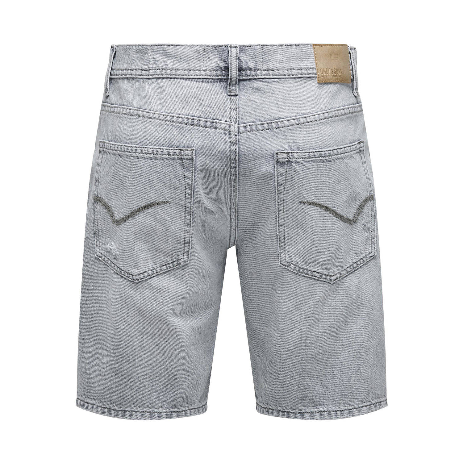 ONLY & SONS straight fit short ONSEDGE grijs