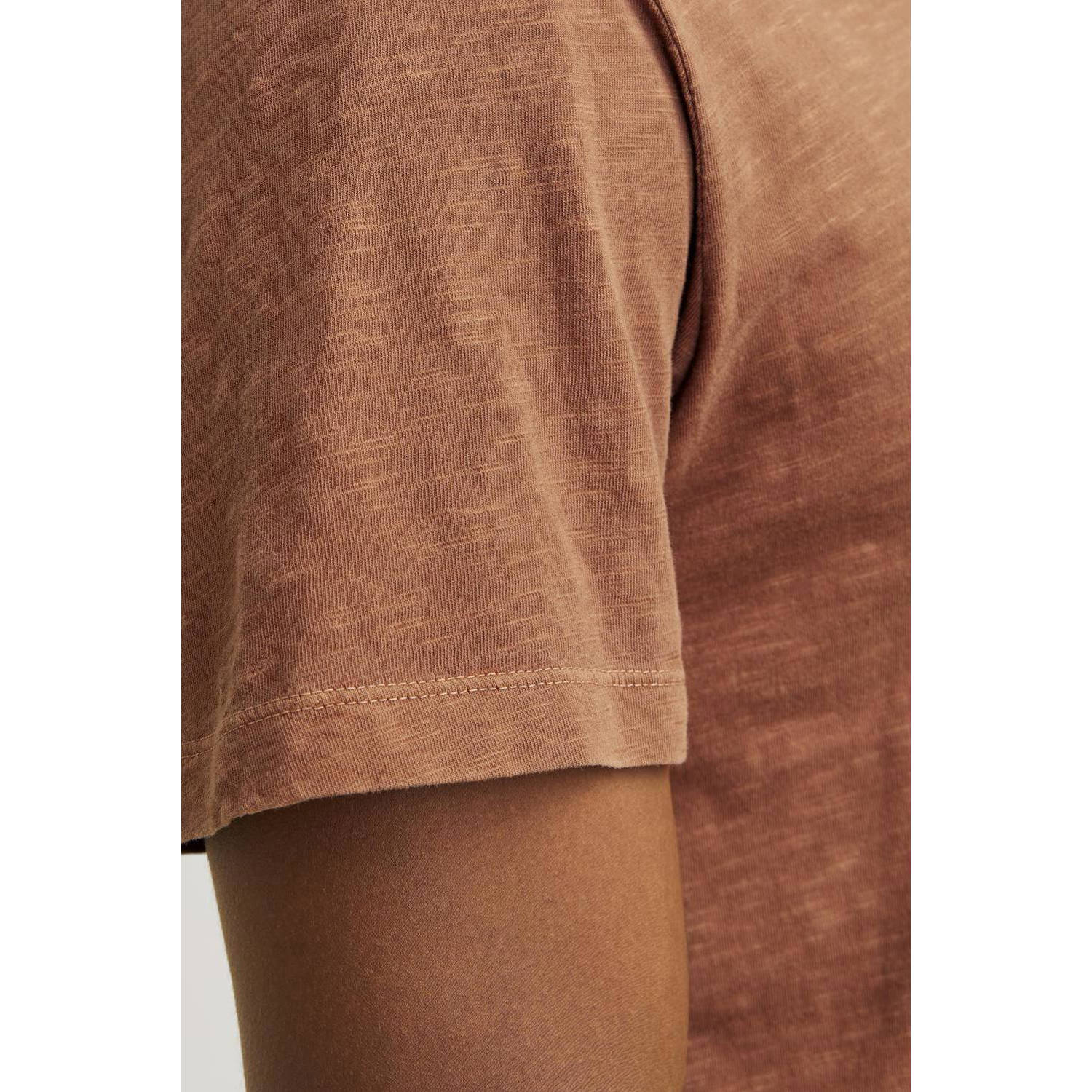 JACK & JONES ESSENTIALS gemêleerd regular fit T-shirt JJESPLIT