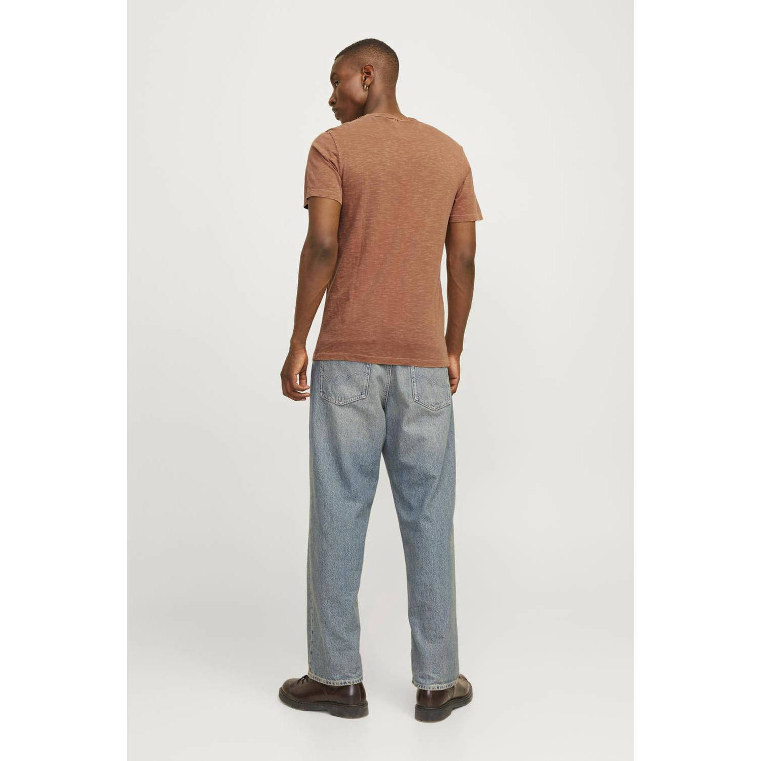 JACK & JONES ESSENTIALS gemêleerd regular fit T-shirt JJESPLIT