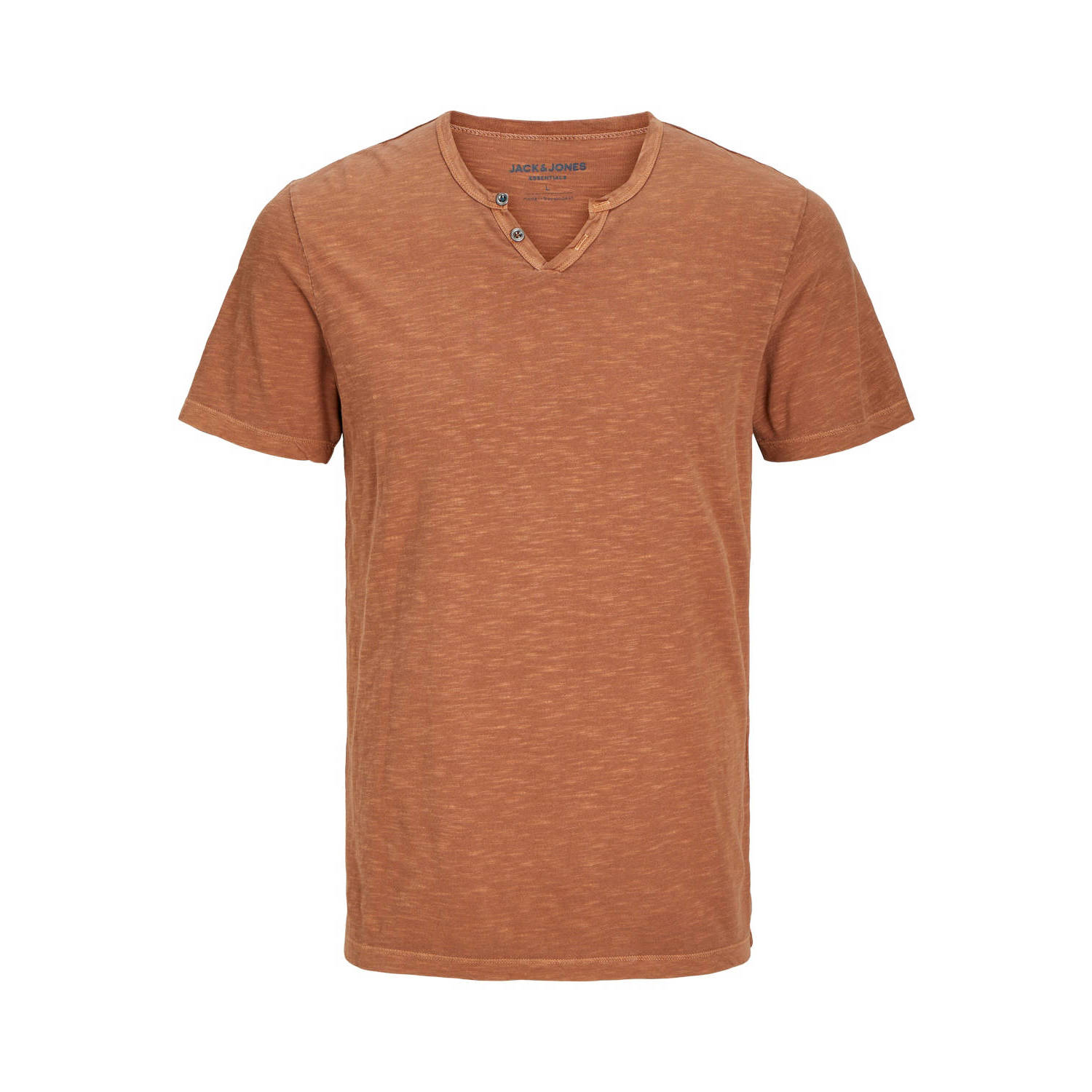 JACK & JONES ESSENTIALS gemêleerd regular fit T-shirt JJESPLIT