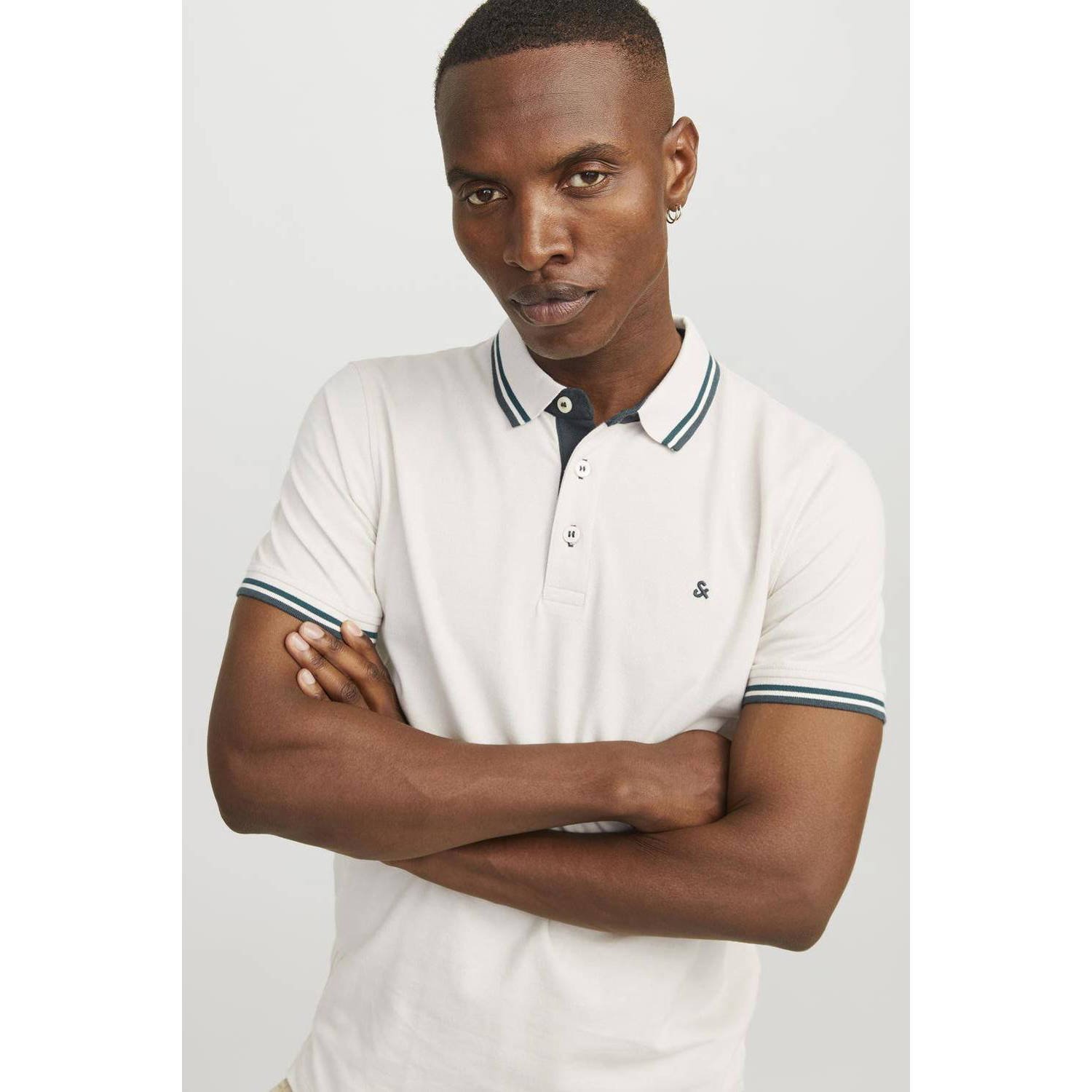 Jack & jones Slim fit poloshirt met logostitching model 'PAULOS'