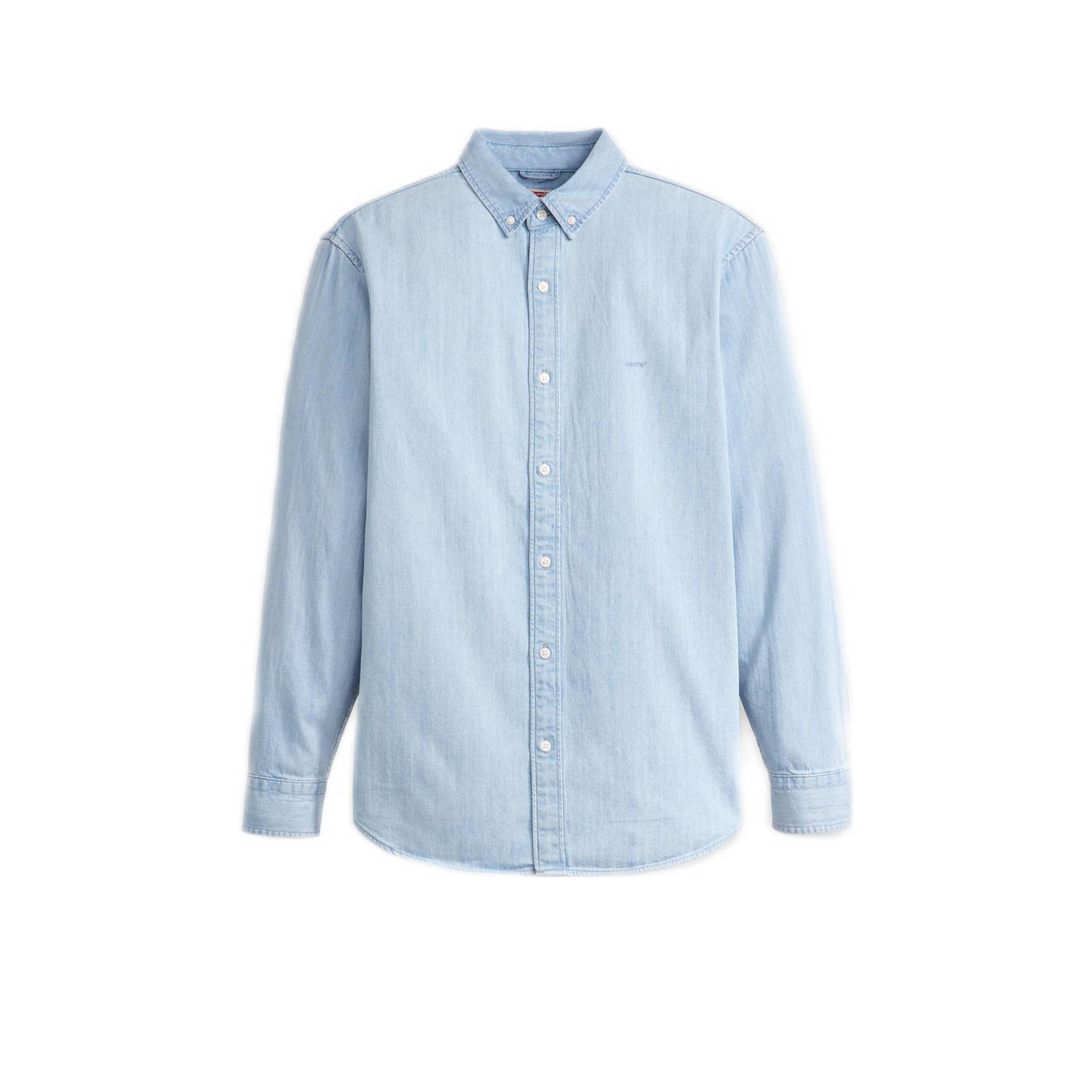Levi's Overhemd met lange mouwen AUTHENTIC BUTTON DOWN met ton-in-ton logo-borduursel op de borst