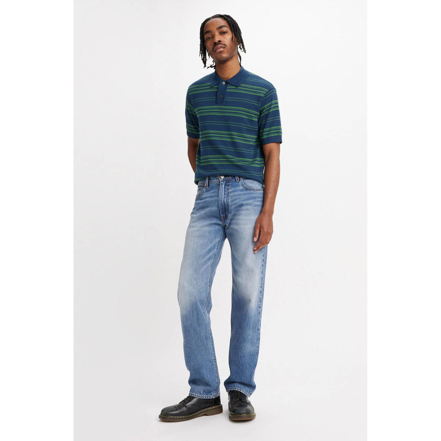Levi's 555 relaxed fit jeans indigo champion