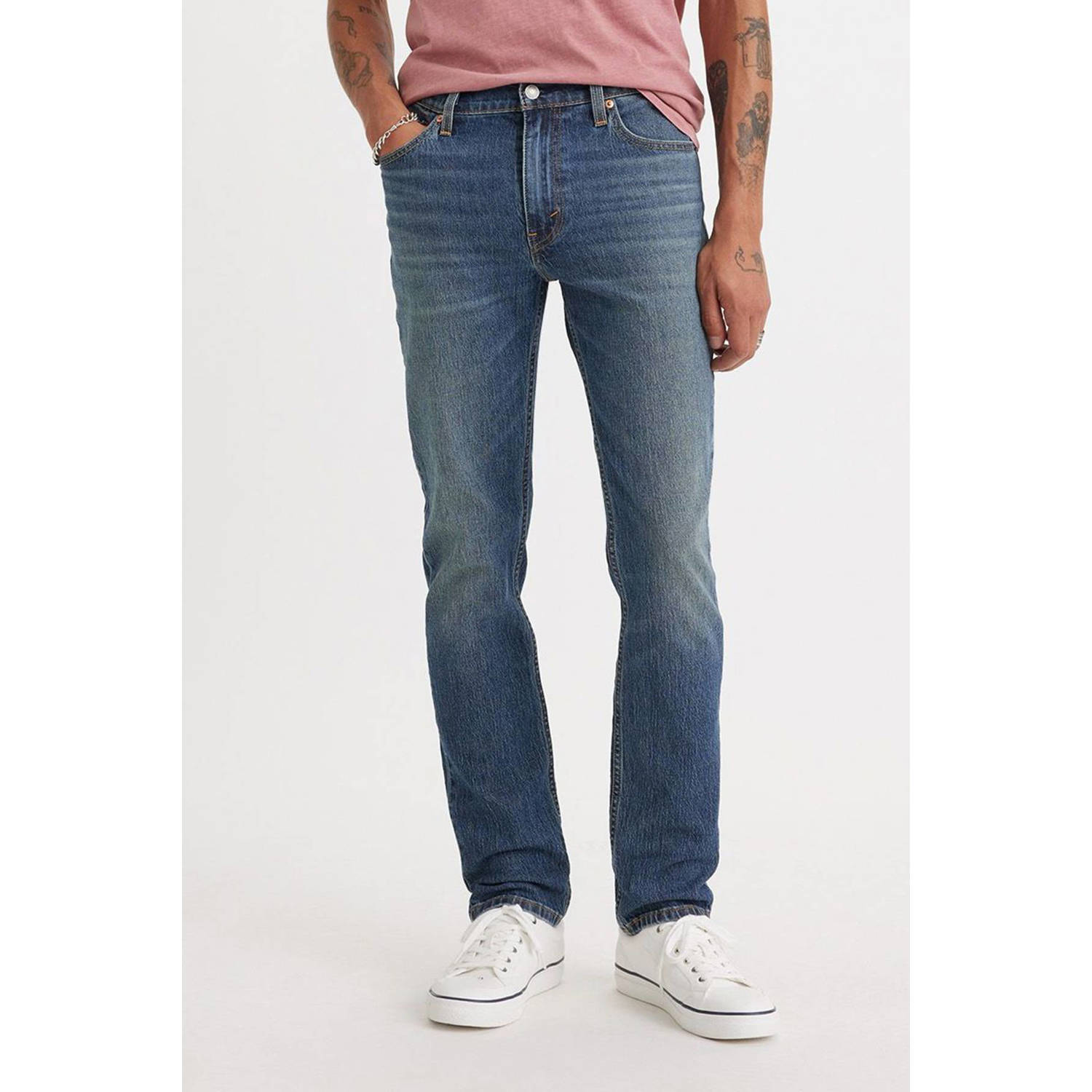 Levi's Slim Fit Jeans met Comfort Stretch Blue Heren