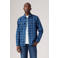 Levi's geruit regular fit overhemd blauw