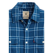 thumbnail: Levi's geruit regular fit overhemd blauw