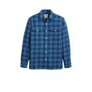 thumbnail: Levi's geruit regular fit overhemd blauw
