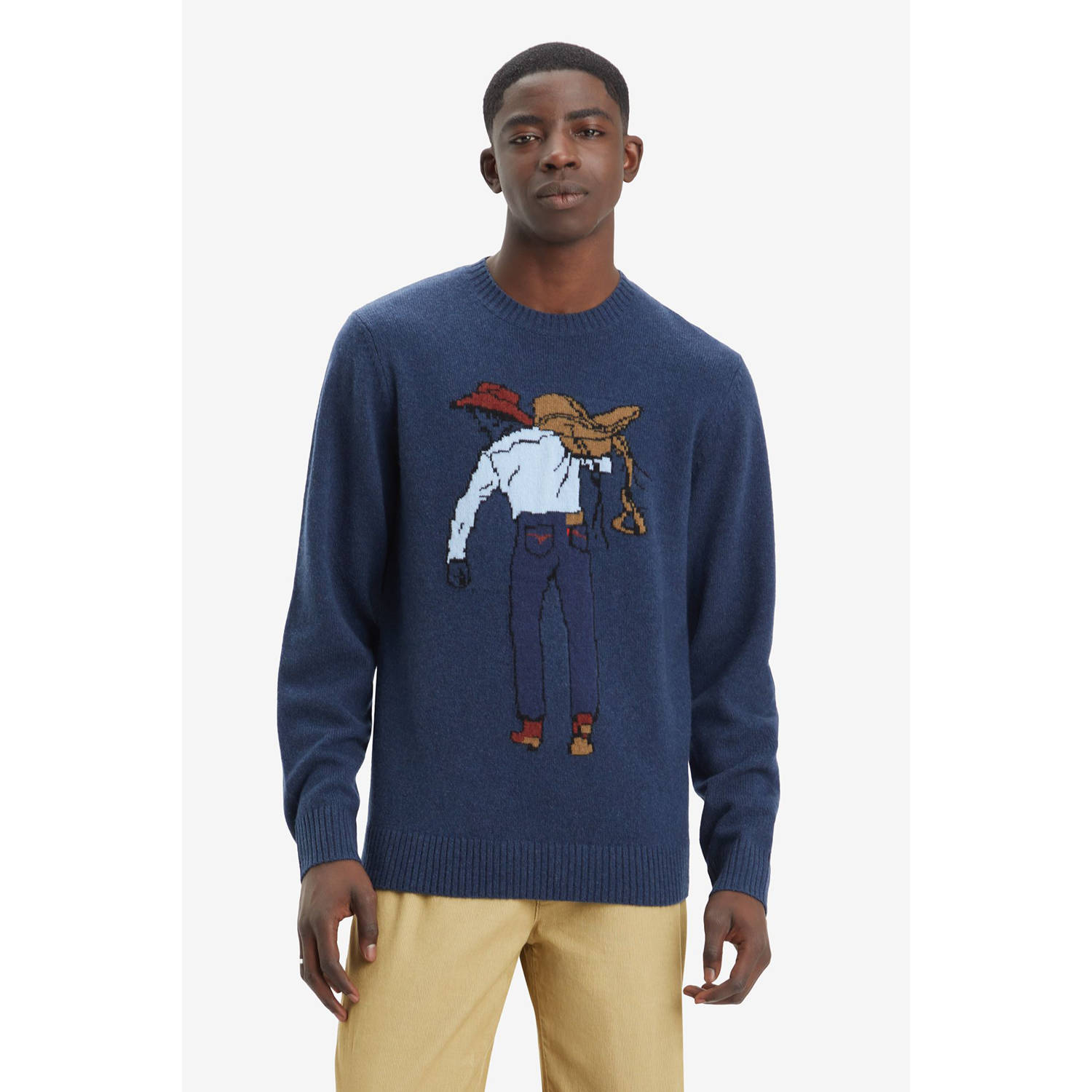 Levi's gemêleerde trui met wol