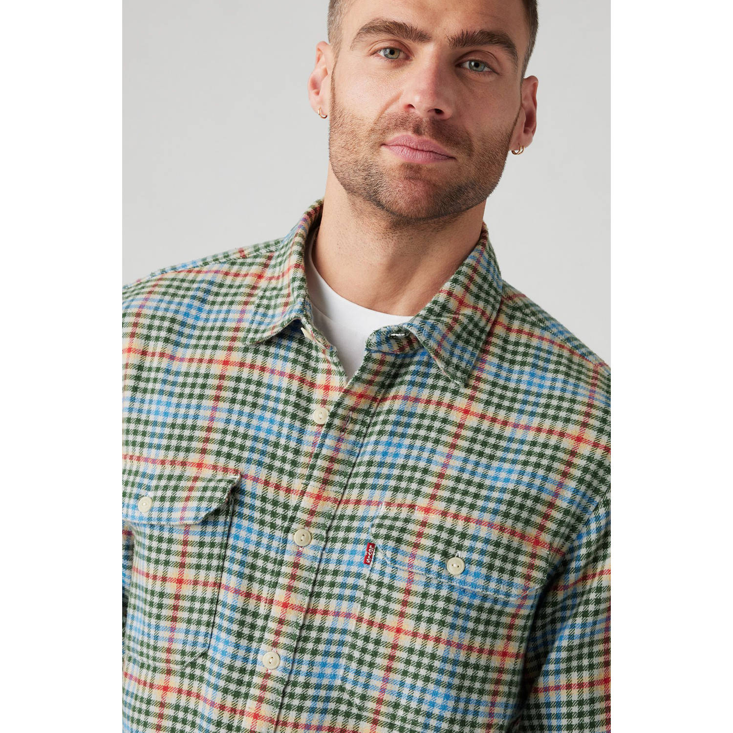 Levi's geruit regular fit overhemd