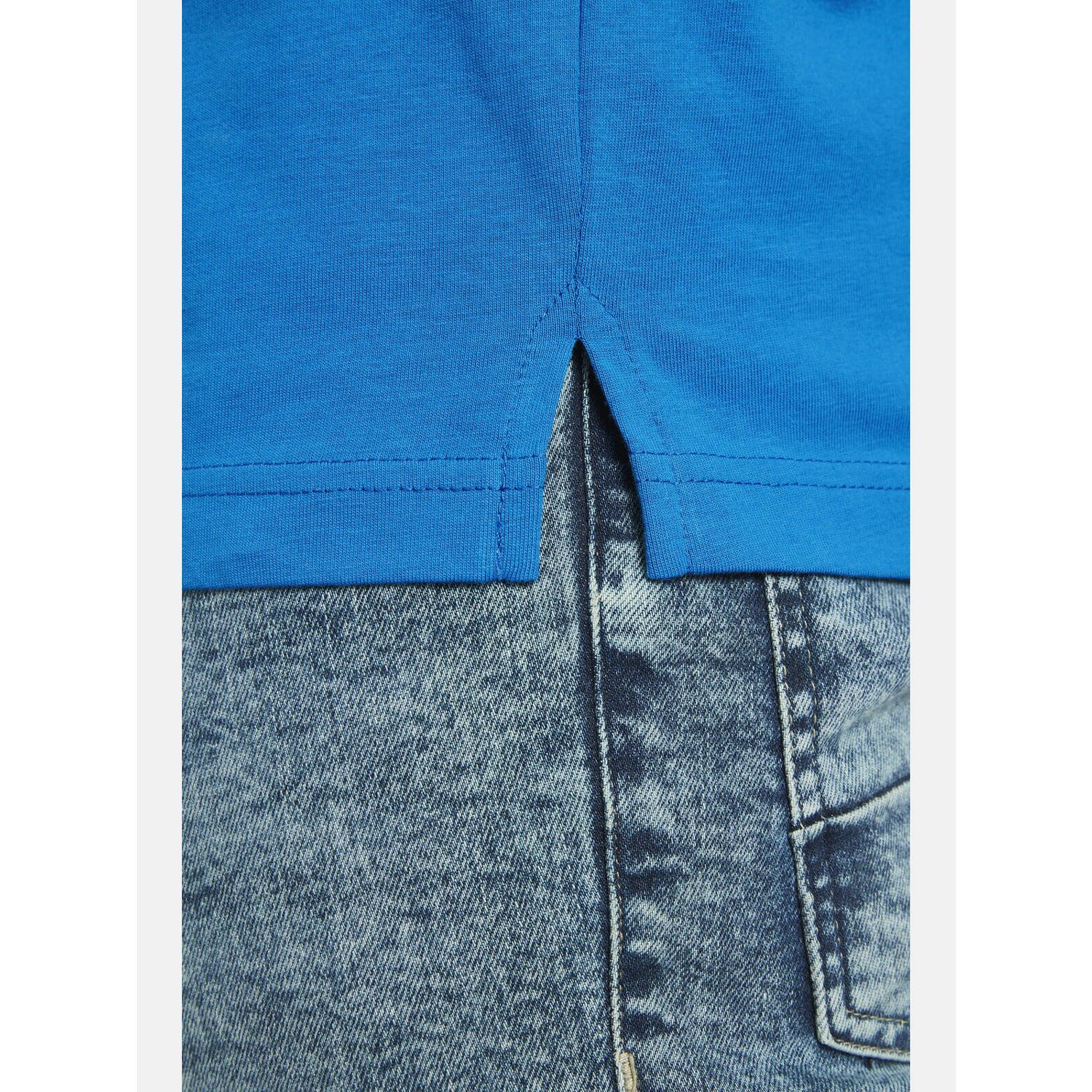 Jan Vanderstorm loose polo blauw