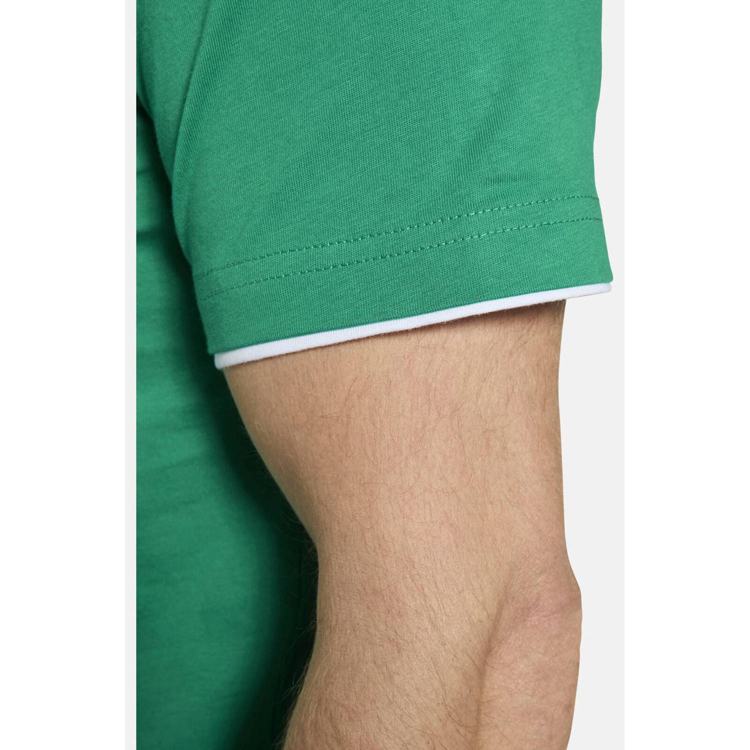 Jan Vanderstorm T-shirt FLEMMING Plus Size met printopdruk groen