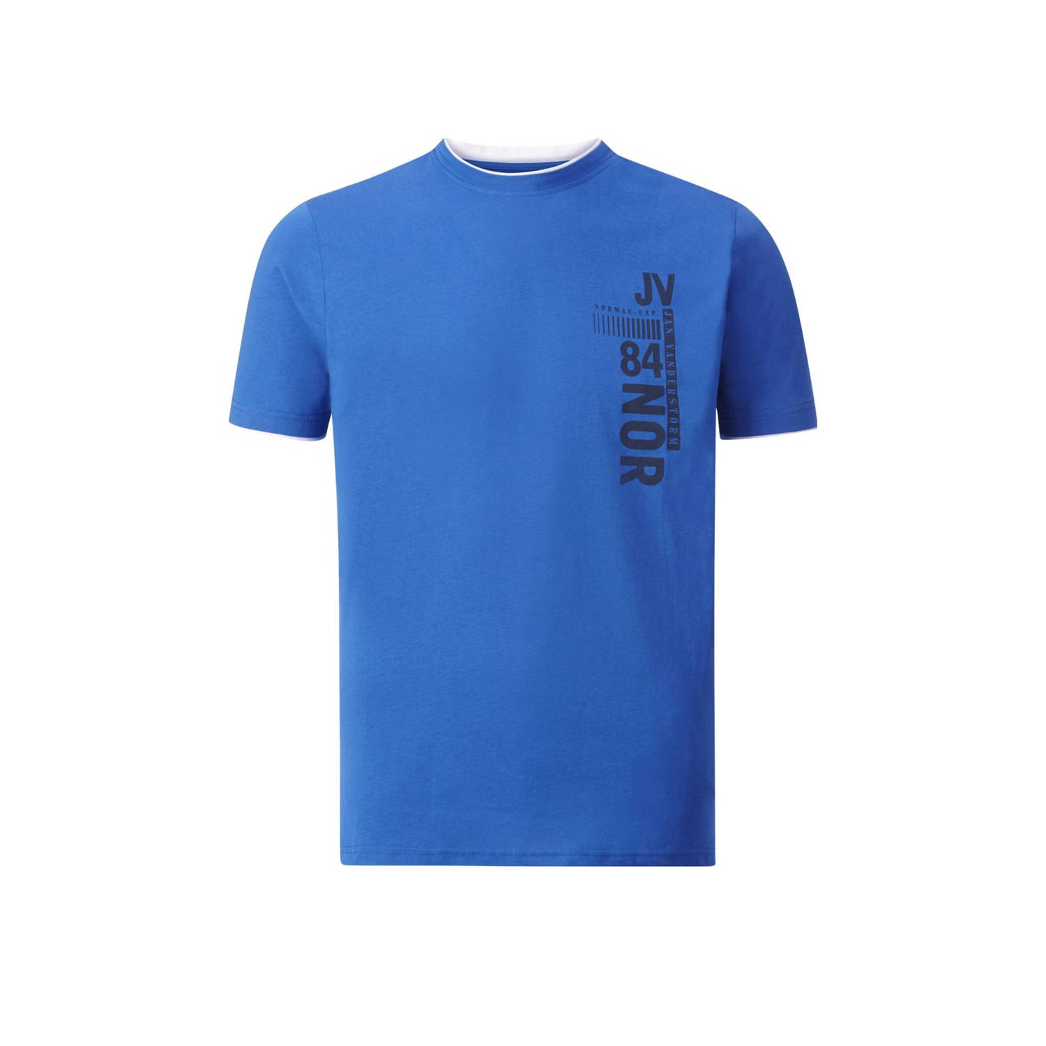 Jan Vanderstorm T-shirt FLEMMING Plus Size met printopdruk