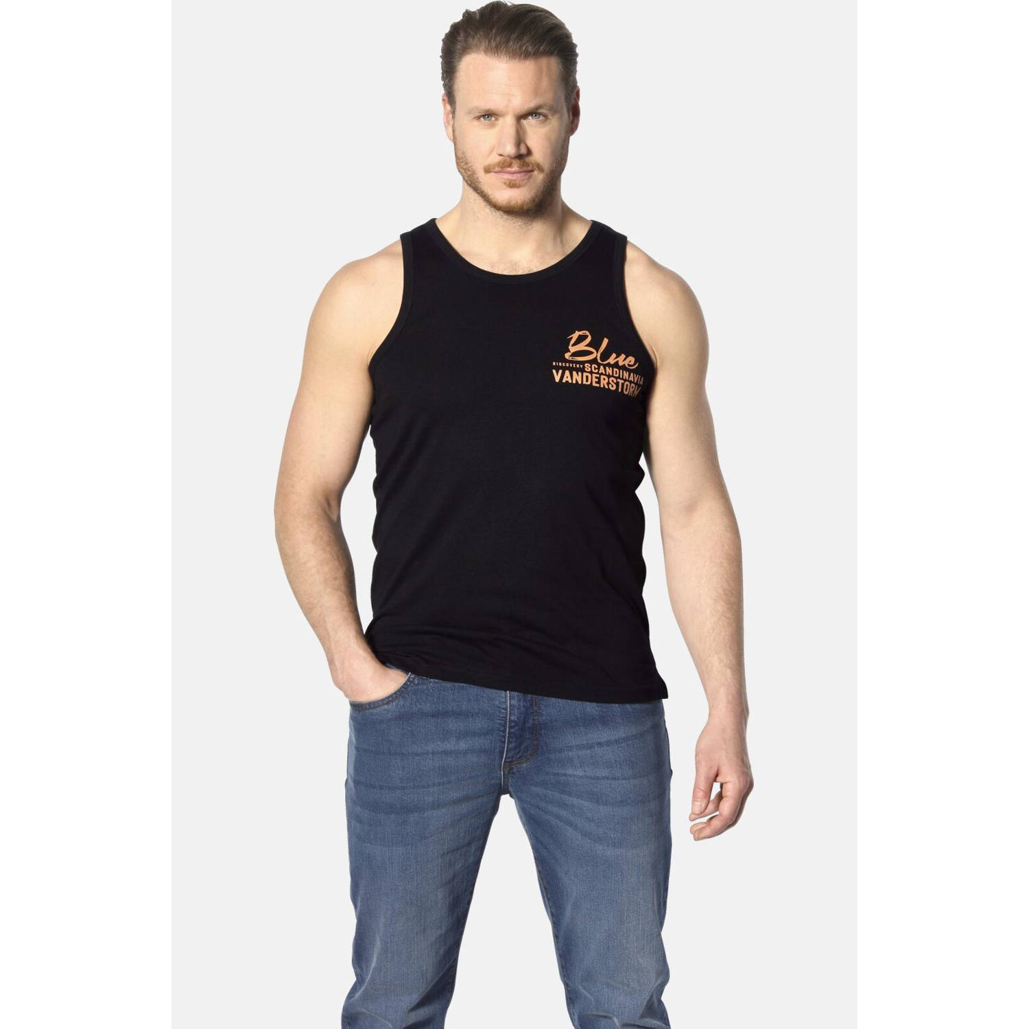 Jan Vanderstorm T-shirt FELTON Plus Size met printopdruk