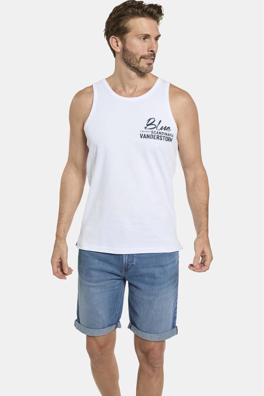 Jan Vanderstorm T-shirt FELTON Plus Size met printopdruk